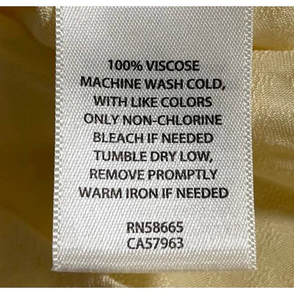 Treasure & Bond Nordstrom Womens Long Sleeve Blouse Top Yellow Size XL with FLAW - Picture 7 of 8